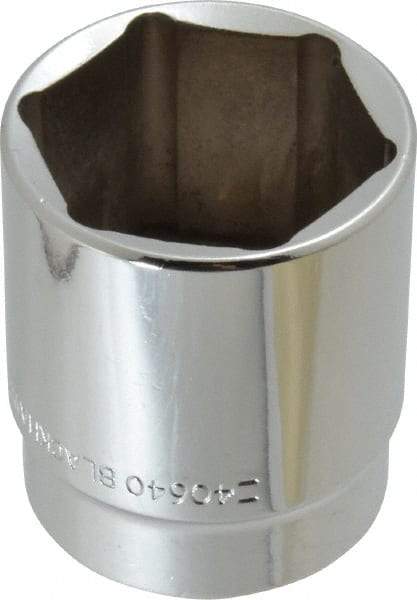 Blackhawk by Proto - 1-1/4", 1/2" Drive, Standard Hand Socket - 6 Points, 1-55/64" OAL - Exact Tool & Supply