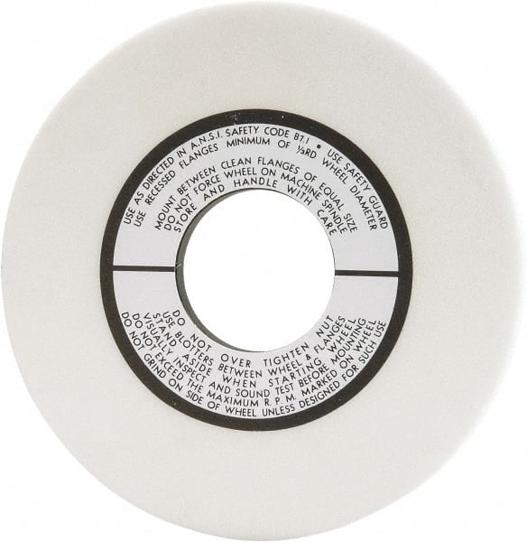 Grier Abrasives - 10" Diam x 3" Hole x 1/2" Thick, H Hardness, 60 Grit Surface Grinding Wheel - Exact Tool & Supply