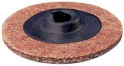 Superior Abrasives - 1-1/2" Disc Diam, Aluminum Oxide Quick Change Disc - Type S Attaching System, Nonwoven, Maroon, Medium Grade, FD Series - Exact Tool & Supply