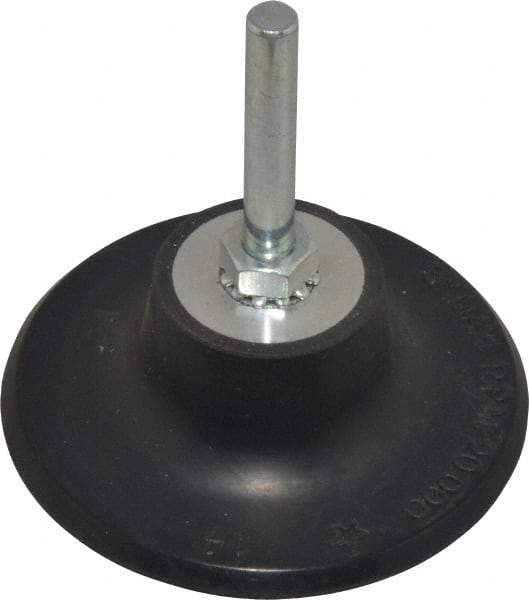 Value Collection - 3" Diam Quick-Change Type R Disc Backing Pad - 1/4" Shank Diam, 20,000 RPM - Exact Tool & Supply
