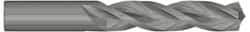 Kennametal - 13mm 130° Solid Carbide Jobber Drill - Bright Finish, Right Hand Cut, Spiral Flute, Straight Shank, 124mm OAL, Standard Point - Exact Tool & Supply