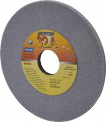Norton - 6" Diam x 1-1/4" Hole x 1/4" Thick, K Hardness, 60 Grit Surface Grinding Wheel - Aluminum Oxide, Type 1, Medium Grade, 4,140 Max RPM, Vitrified Bond, No Recess - Exact Tool & Supply