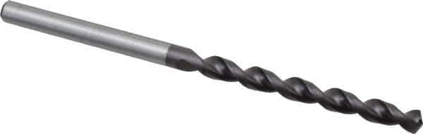 Accupro - 5/32" 130° Cobalt Jobber Drill - TiAlN Finish, Right Hand Cut, Parabolic Flute, Straight Shank, 2-15/16" OAL, Split Point - Exact Tool & Supply
