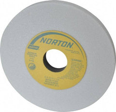 Norton - 6" Diam x 1-1/4" Hole x 1/2" Thick, K Hardness, 60 Grit Surface Grinding Wheel - Aluminum Oxide, Type 1, Medium Grade, 4,140 Max RPM, Vitrified Bond, No Recess - Exact Tool & Supply