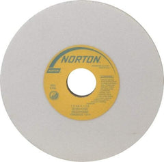 Norton - 7" Diam x 1-1/4" Hole x 3/8" Thick, K Hardness, 60 Grit Surface Grinding Wheel - Aluminum Oxide, Type 1, Medium Grade, 3,600 Max RPM, Vitrified Bond, No Recess - Exact Tool & Supply