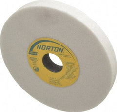 Norton - 7" Diam x 1-1/4" Hole x 3/4" Thick, H Hardness, 46 Grit Surface Grinding Wheel - Aluminum Oxide, Type 1, Coarse Grade, 3,600 Max RPM, Vitrified Bond, No Recess - Exact Tool & Supply