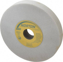 Norton - 7" Diam x 1-1/4" Hole x 1" Thick, H Hardness, 46 Grit Surface Grinding Wheel - Aluminum Oxide, Type 1, Coarse Grade, 3,600 Max RPM, Vitrified Bond, No Recess - Exact Tool & Supply