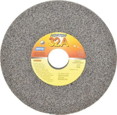 Norton - 7" Diam x 1-1/4" Hole x 1/2" Thick, H Hardness, 46 Grit Surface Grinding Wheel - Aluminum Oxide, Type 1, Coarse Grade, 3,600 Max RPM, Vitrified Bond, No Recess - Exact Tool & Supply