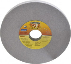Norton - 7" Diam x 1-1/4" Hole x 1/2" Thick, K Hardness, 80 Grit Surface Grinding Wheel - Aluminum Oxide, Type 1, Medium Grade, 3,600 Max RPM, Vitrified Bond, No Recess - Exact Tool & Supply