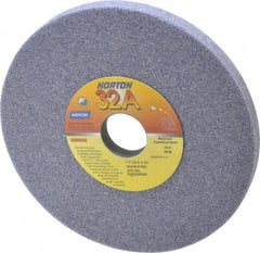 Norton - 7" Diam x 1-1/4" Hole x 1/2" Thick, K Hardness, 46 Grit Surface Grinding Wheel - Aluminum Oxide, Type 1, Coarse Grade, 3,600 Max RPM, Vitrified Bond, No Recess - Exact Tool & Supply