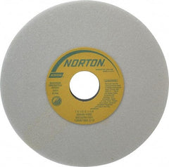 Norton - 7" Diam x 1-1/4" Hole x 1/2" Thick, I Hardness, 46 Grit Surface Grinding Wheel - Aluminum Oxide, Type 1, Coarse Grade, 3,600 Max RPM, Vitrified Bond, No Recess - Exact Tool & Supply