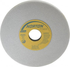 Norton - 7" Diam x 1-1/4" Hole x 1/2" Thick, K Hardness, 46 Grit Surface Grinding Wheel - Aluminum Oxide, Type 1, Coarse Grade, 3,600 Max RPM, Vitrified Bond, No Recess - Exact Tool & Supply