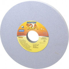 Norton - 7" Diam x 1-1/4" Hole x 1/2" Thick, I Hardness, 100 Grit Surface Grinding Wheel - Aluminum Oxide, Type 1, Fine Grade, 3,600 Max RPM, Vitrified Bond, No Recess - Exact Tool & Supply