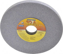 Norton - 7" Diam x 1-1/4" Hole x 1/2" Thick, H Hardness, 60 Grit Surface Grinding Wheel - Aluminum Oxide, Type 1, Medium Grade, 3,600 Max RPM, Vitrified Bond, No Recess - Exact Tool & Supply