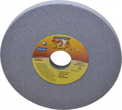 Norton - 7" Diam x 1-1/4" Hole x 1/2" Thick, J Hardness, 60 Grit Surface Grinding Wheel - Aluminum Oxide, Type 1, Medium Grade, 3,600 Max RPM, Vitrified Bond, No Recess - Exact Tool & Supply