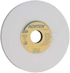 Norton - 7" Diam x 1-1/4" Hole x 1/2" Thick, I Hardness, 60 Grit Surface Grinding Wheel - Aluminum Oxide, Type 1, Medium Grade, 3,600 Max RPM, Vitrified Bond, No Recess - Exact Tool & Supply