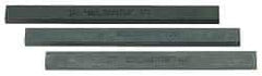 Made in USA - 240 Grit Silicon Carbide Rectangular Polishing Stone - Very Fine Grade, 1/2" Wide x 6" Long x 1/4" Thick - Exact Tool & Supply