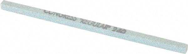 Made in USA - 240 Grit Silicon Carbide Square Polishing Stone - Very Fine Grade, 5/32" Wide x 4" Long x 5/32" Thick - Exact Tool & Supply