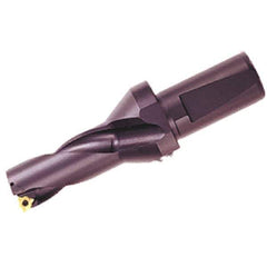 Iscar - 81mm Max Drill Depth, 2.25xD, 36mm Diam, Indexable Insert Drill - 2 Inserts, 32mm Shank Diam, Whistle Notch Shank - Exact Tool & Supply