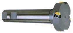 Cutting Tool Technologies - 2-21/32" Cutting Diam x 1-11/32" Cutting Width, 6 Cutter Inserts, 1-1/4" Shank Diam, Indexable T-Slot Cutter - Insert Style 1750-030, 3 Flutes - Exact Tool & Supply