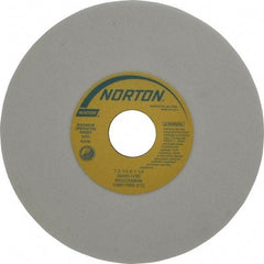 Norton - 7" Diam x 1-1/4" Hole x 1/4" Thick, I Hardness, 60 Grit Surface Grinding Wheel - Aluminum Oxide, Type 1, Medium Grade, 3,600 Max RPM, Vitrified Bond, No Recess - Exact Tool & Supply