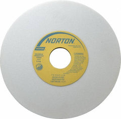 Norton - 7" Diam x 1-1/4" Hole x 1/4" Thick, K Hardness, 60 Grit Surface Grinding Wheel - Aluminum Oxide, Type 1, Medium Grade, 3,600 Max RPM, Vitrified Bond, No Recess - Exact Tool & Supply