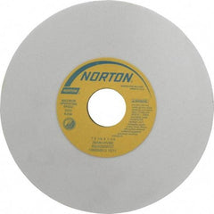 Norton - 7" Diam x 1-1/4" Hole x 1/4" Thick, H Hardness, 80 Grit Surface Grinding Wheel - Aluminum Oxide, Type 1, Medium Grade, 3,600 Max RPM, Vitrified Bond, No Recess - Exact Tool & Supply