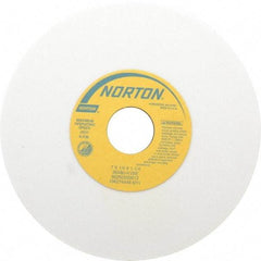 Norton - 7" Diam x 1-1/4" Hole x 1/4" Thick, K Hardness, 80 Grit Surface Grinding Wheel - Aluminum Oxide, Type 1, Medium Grade, 3,600 Max RPM, Vitrified Bond, No Recess - Exact Tool & Supply