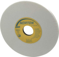 Norton - 7" Diam x 1-1/4" Hole x 1/4" Thick, J Hardness, 80 Grit Surface Grinding Wheel - Aluminum Oxide, Type 1, Medium Grade, 3,600 Max RPM, Vitrified Bond, No Recess - Exact Tool & Supply
