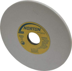 Norton - 7" Diam x 1-1/4" Hole x 1/4" Thick, K Hardness, 100 Grit Surface Grinding Wheel - Aluminum Oxide, Type 1, Fine Grade, 3,600 Max RPM, Vitrified Bond, No Recess - Exact Tool & Supply