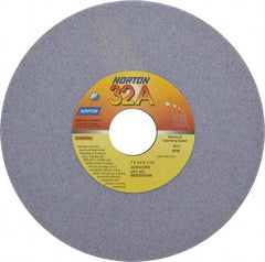 Norton - 7" Diam x 1-1/4" Hole x 1/4" Thick, I Hardness, 60 Grit Surface Grinding Wheel - Aluminum Oxide, Type 1, Medium Grade, 3,600 Max RPM, Vitrified Bond, No Recess - Exact Tool & Supply