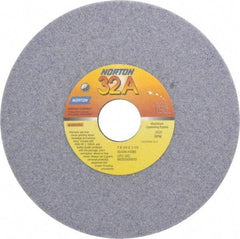 Norton - 7" Diam x 1-1/4" Hole x 1/4" Thick, H Hardness, 46 Grit Surface Grinding Wheel - Aluminum Oxide, Type 1, Coarse Grade, 3,600 Max RPM, Vitrified Bond, No Recess - Exact Tool & Supply