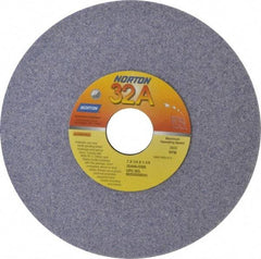 Norton - 7" Diam x 1-1/4" Hole x 1/4" Thick, I Hardness, 46 Grit Surface Grinding Wheel - Aluminum Oxide, Type 1, Coarse Grade, 3,600 Max RPM, Vitrified Bond, No Recess - Exact Tool & Supply