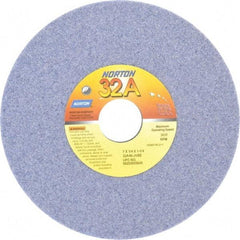 Norton - 7" Diam x 1-1/4" Hole x 1/4" Thick, J Hardness, 46 Grit Surface Grinding Wheel - Aluminum Oxide, Type 1, Coarse Grade, 3,600 Max RPM, Vitrified Bond, No Recess - Exact Tool & Supply