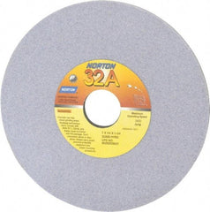 Norton - 7" Diam x 1-1/4" Hole x 1/4" Thick, H Hardness, 80 Grit Surface Grinding Wheel - Aluminum Oxide, Type 1, Medium Grade, 3,600 Max RPM, Vitrified Bond, No Recess - Exact Tool & Supply