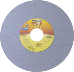 Norton - 7" Diam x 1-1/4" Hole x 1/4" Thick, I Hardness, 80 Grit Surface Grinding Wheel - Aluminum Oxide, Type 1, Medium Grade, 3,600 Max RPM, Vitrified Bond, No Recess - Exact Tool & Supply