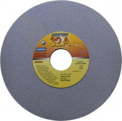 Norton - 7" Diam x 1-1/4" Hole x 1/4" Thick, K Hardness, 80 Grit Surface Grinding Wheel - Aluminum Oxide, Type 1, Medium Grade, 3,600 Max RPM, Vitrified Bond, No Recess - Exact Tool & Supply