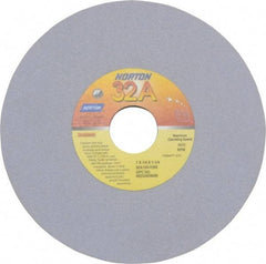 Norton - 7" Diam x 1-1/4" Hole x 1/4" Thick, I Hardness, 120 Grit Surface Grinding Wheel - Aluminum Oxide, Type 1, Fine Grade, 3,600 Max RPM, Vitrified Bond, No Recess - Exact Tool & Supply