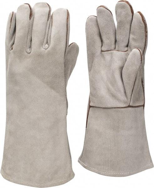 MCR Safety - Size XL Cowhide Welding Glove - 13" OAL, Gauntlet Cuff - Exact Tool & Supply