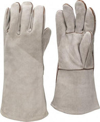 MCR Safety - Size XL Cowhide Welding Glove - 13" OAL, Gauntlet Cuff - Exact Tool & Supply