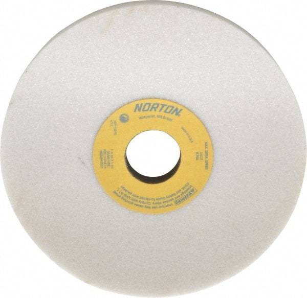 Norton - 7" Diam x 1-1/4" Hole x 3/4" Thick, I Hardness, 46 Grit Surface Grinding Wheel - Aluminum Oxide, Type 5, Coarse Grade, 3,600 Max RPM, Vitrified Bond, One-Side Recess - Exact Tool & Supply