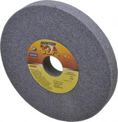 Norton - 7" Diam x 1-1/4" Hole x 3/4" Thick, K Hardness, 46 Grit Surface Grinding Wheel - Aluminum Oxide, Type 1, Coarse Grade, 3,600 Max RPM, Vitrified Bond, No Recess - Exact Tool & Supply
