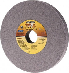 Norton - 7" Diam x 1-1/4" Hole x 3/4" Thick, K Hardness, 60 Grit Surface Grinding Wheel - Aluminum Oxide, Type 1, Medium Grade, 3,600 Max RPM, Vitrified Bond, No Recess - Exact Tool & Supply