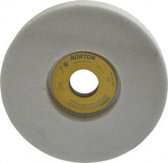 Norton - 7" Diam x 1-1/4" Hole x 1" Thick, H Hardness, 46 Grit Surface Grinding Wheel - Aluminum Oxide, Type 5, Coarse Grade, 3,600 Max RPM, Vitrified Bond, One-Side Recess - Exact Tool & Supply