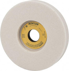 Norton - 7" Diam x 1-1/4" Hole x 1" Thick, I Hardness, 46 Grit Surface Grinding Wheel - Aluminum Oxide, Type 5, Coarse Grade, 3,600 Max RPM, Vitrified Bond, One-Side Recess - Exact Tool & Supply