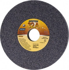 Norton - 7" Diam x 1-1/4" Hole x 1" Thick, H Hardness, 46 Grit Surface Grinding Wheel - Aluminum Oxide, Type 1, Coarse Grade, 3,600 Max RPM, Vitrified Bond, No Recess - Exact Tool & Supply