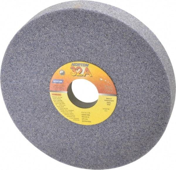 Norton - 7" Diam x 1-1/4" Hole x 1" Thick, I Hardness, 46 Grit Surface Grinding Wheel - Aluminum Oxide, Type 5, Coarse Grade, 3,600 Max RPM, Vitrified Bond, One-Side Recess - Exact Tool & Supply