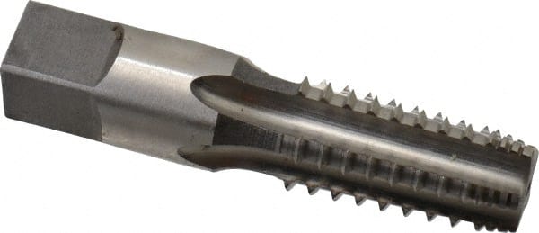 Reiff & Nestor - 1/4-18 NPTF, 5 Flutes, Bright Finish, High Speed Steel, Interrupted Thread Pipe Tap - Exact Tool & Supply