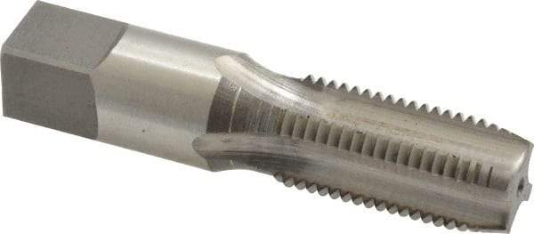 Reiff & Nestor - 1/4-18 NPSF Thread, 4 Flute Standard Pipe Tap - 2-7/16" OAL, 1-1/16" Thread Length, 9/16" Shank Diam, Bright Finish, High Speed Steel - Exact Tool & Supply