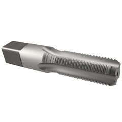 Reiff & Nestor - 3/8-18 NPSF Thread, 4 Flute Standard Pipe Tap - 2-9/16" OAL, 1-1/16" Thread Length, 0.7" Shank Diam, Bright Finish, High Speed Steel - Exact Tool & Supply
